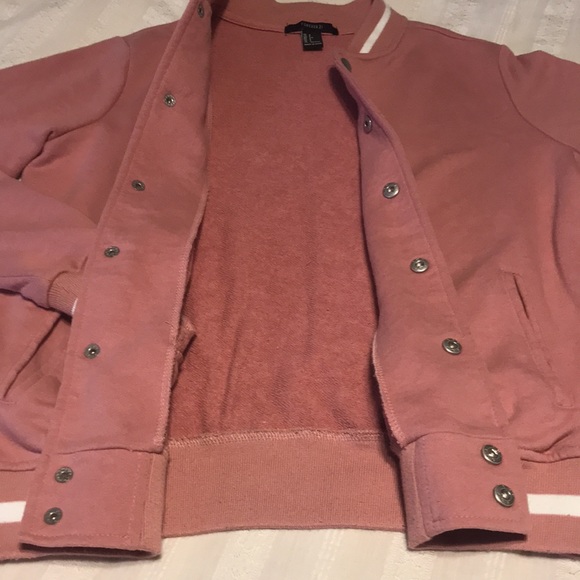 Ladies Forever 21 Salmon Sweatjacket - Picture 5 of 10